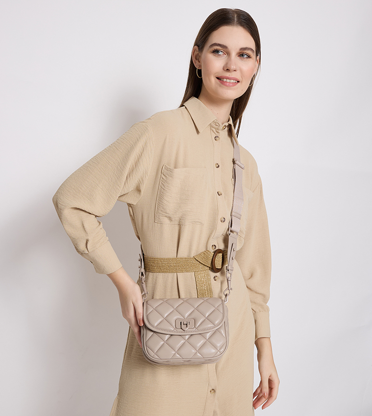 CRESSIDA Quilted Crossbody Bag