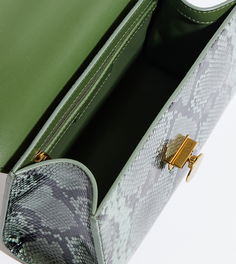 Snakeskin Convertible Crossbody bag