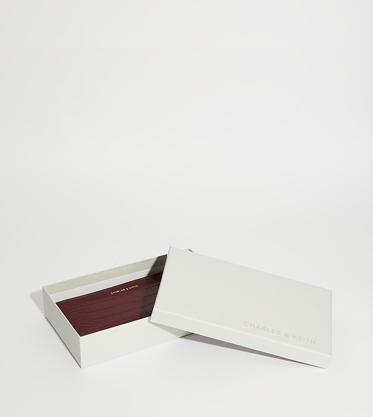Textured Zip-Around Wallet