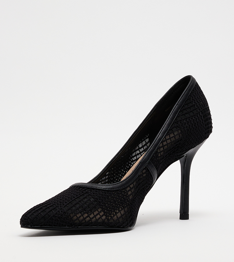 Pointed Toe Mesh Pumps