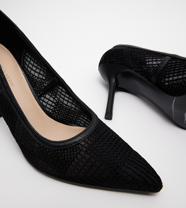 Pointed Toe Mesh Pumps