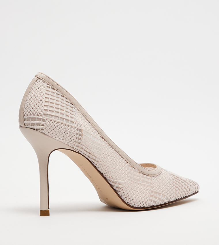 Pointed Toe Mesh Pumps