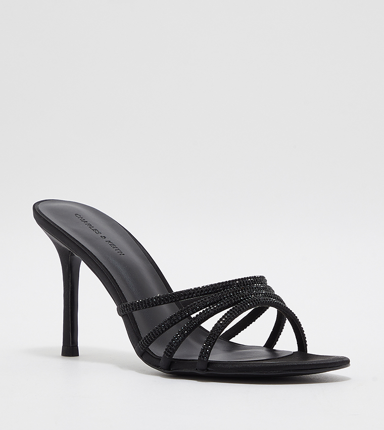 Embellished Stiletto Heel Sandals