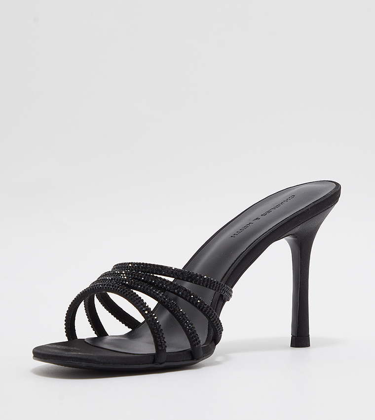 Embellished Stiletto Heel Sandals