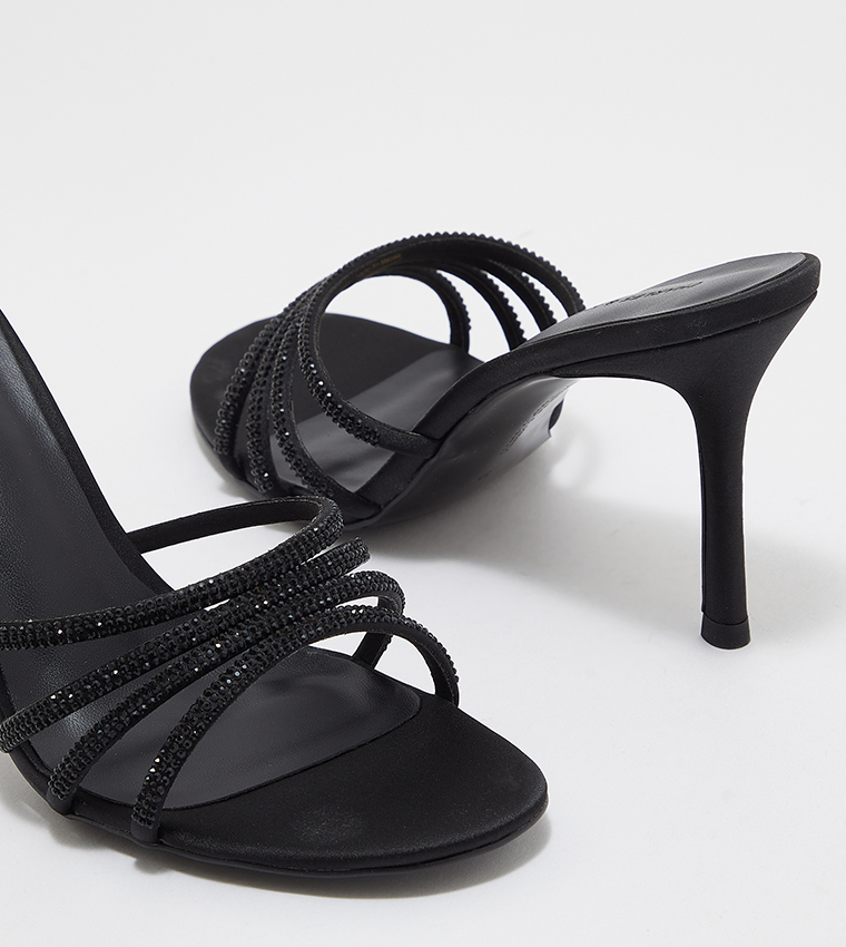 Embellished Stiletto Heel Sandals