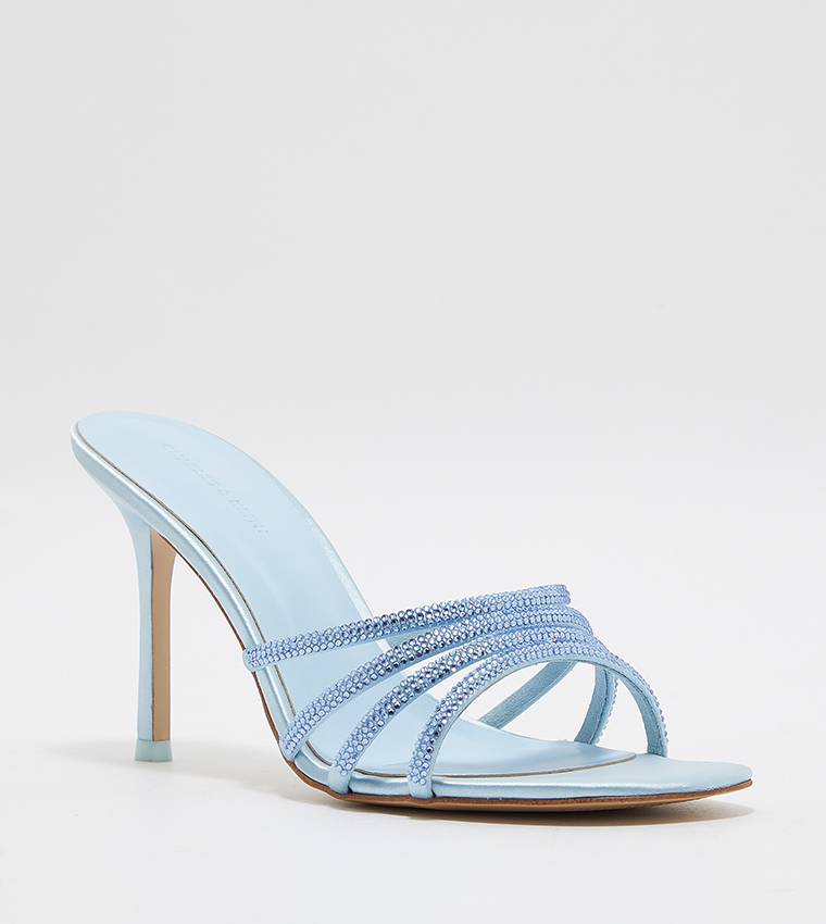 Embellished Stiletto Heel Sandals