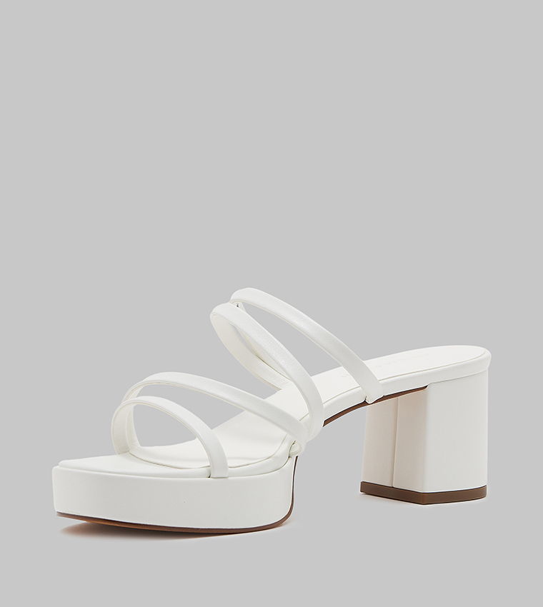 Strappy Open Toe Block Heel Sandals