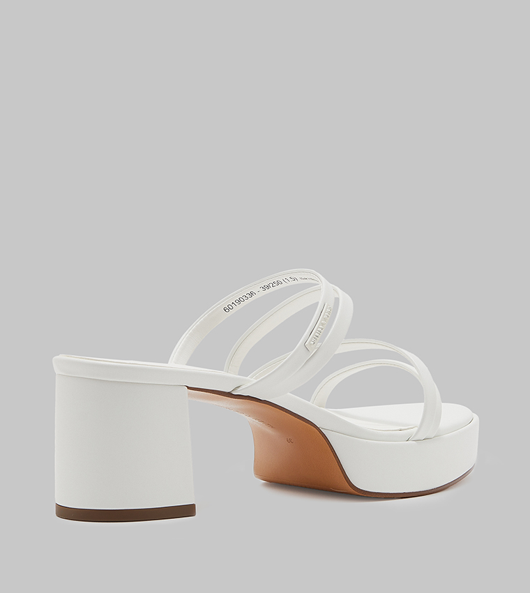 Strappy Open Toe Block Heel Sandals