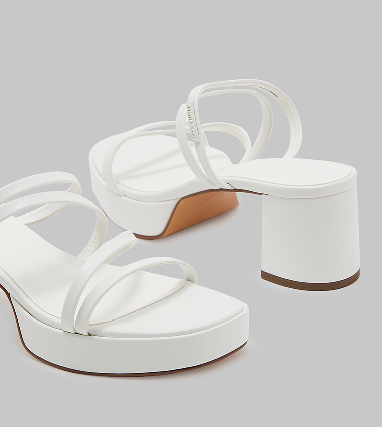 Strappy Open Toe Block Heel Sandals