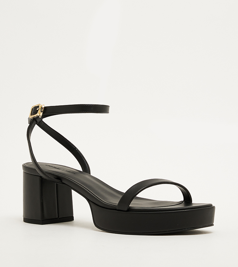 Ankle Strap Block Heel Sandals