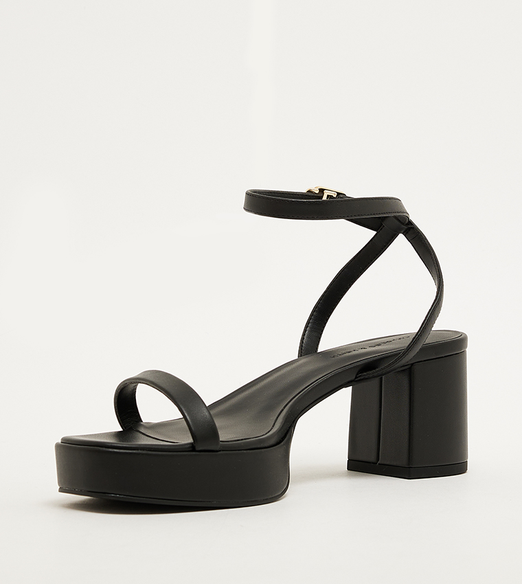Ankle Strap Block Heel Sandals