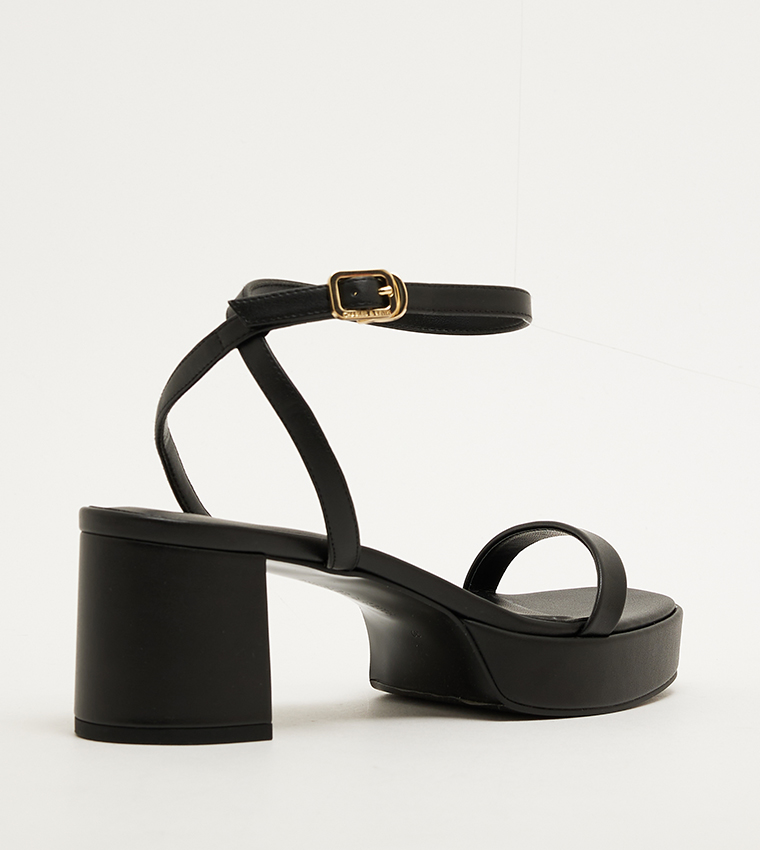 Ankle Strap Block Heel Sandals