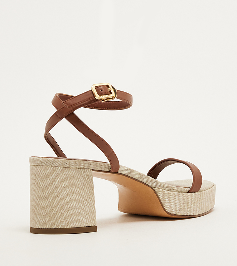 Ankle Strap Block Heel Sandals