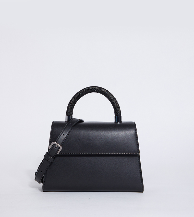 Embellished Top Handle Bag