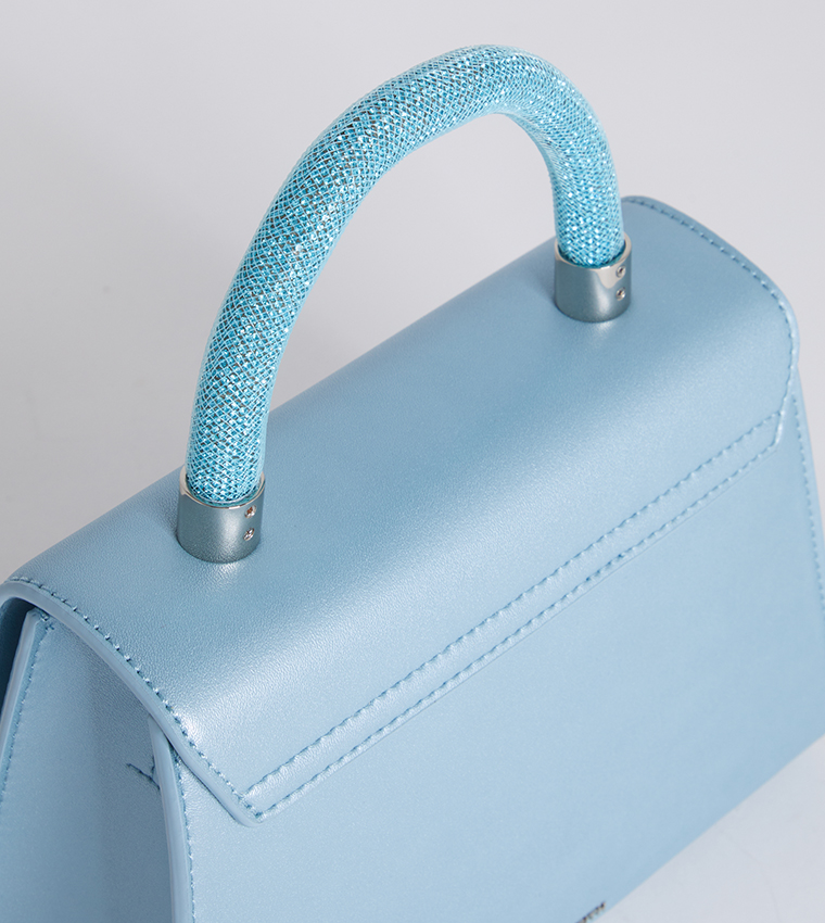 Embellished Top Handle Bag