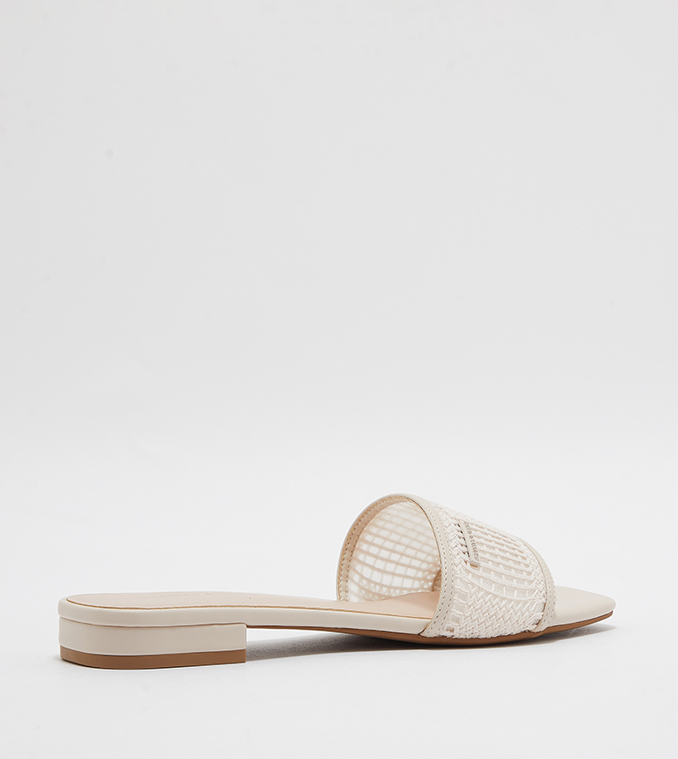 Mesh Knitted Flat Sandals