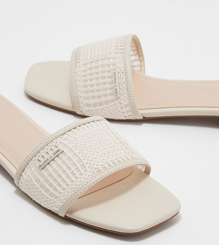 Mesh Knitted Flat Sandals
