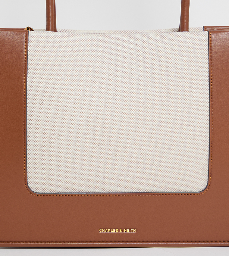 DAYLLA Color Block Tote Bag