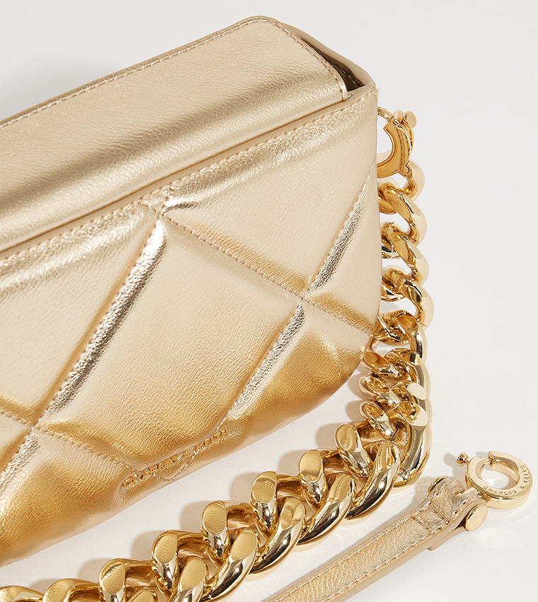 Convertible Chunky Chain Quilted Mini Bag