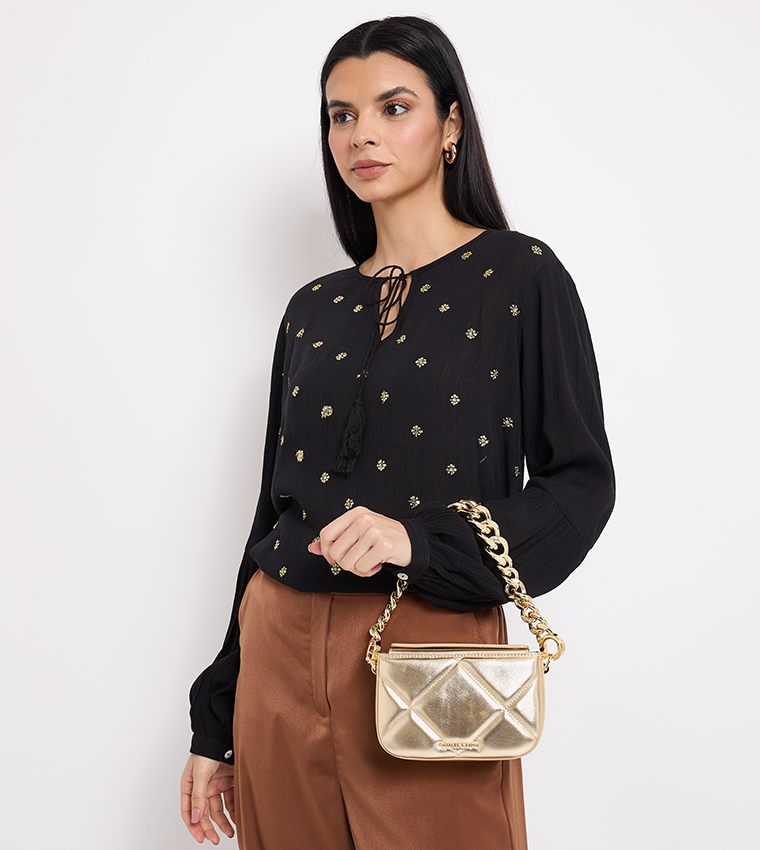 Convertible Chunky Chain Quilted Mini Bag