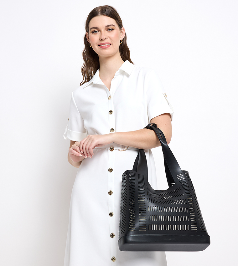 DELPHI Laser Cut Shoulder Bag