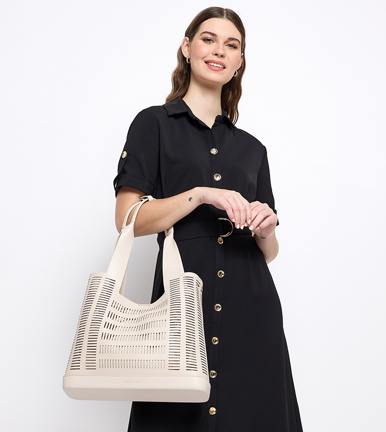 DELPHI Laser Cut Shoulder Bag