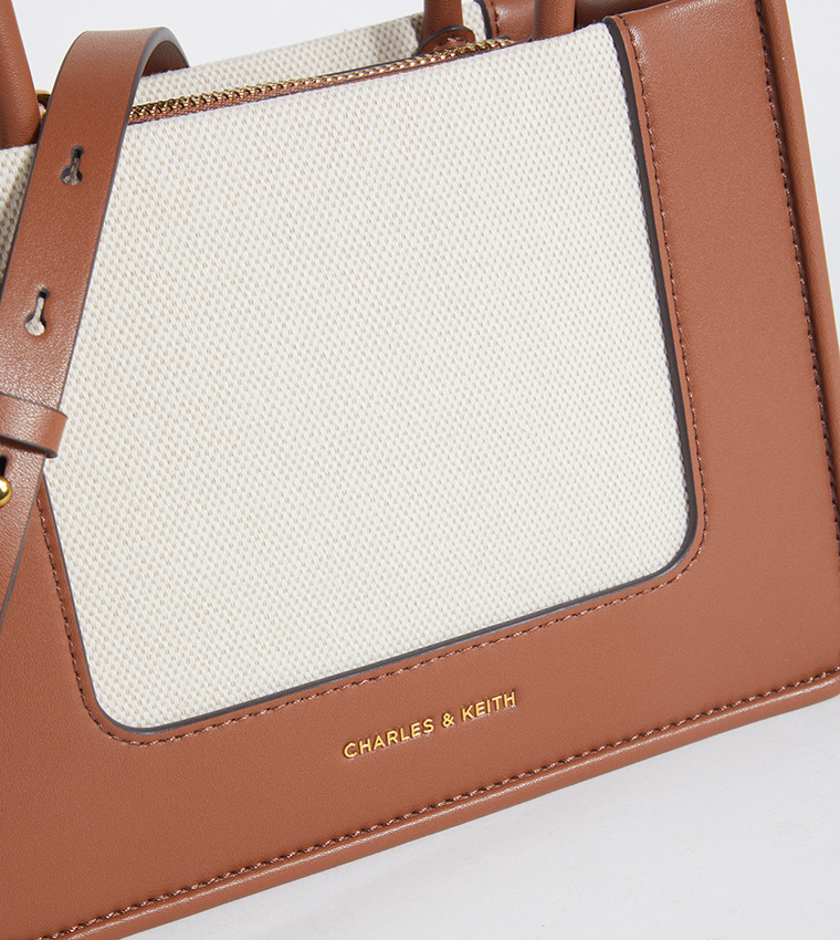 DAYLLA Color Block Tote Bag