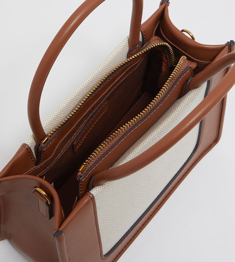DAYLLA Color Block Tote Bag