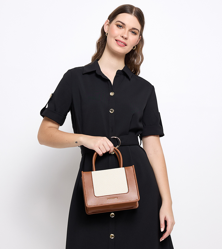 DAYLLA Color Block Tote Bag