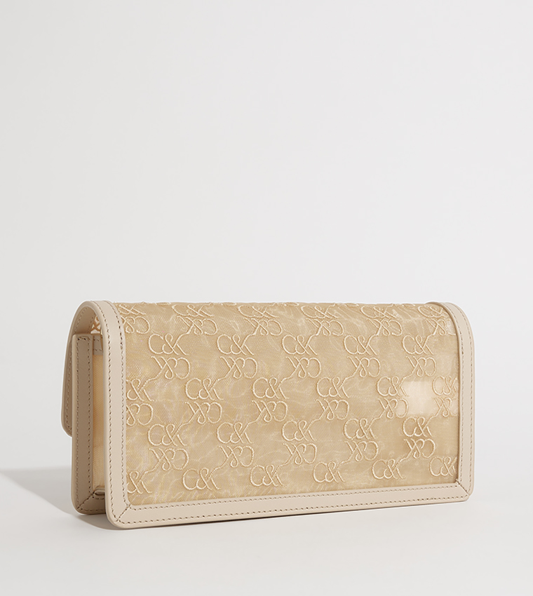 Logo Embroidered Crossbody Bag
