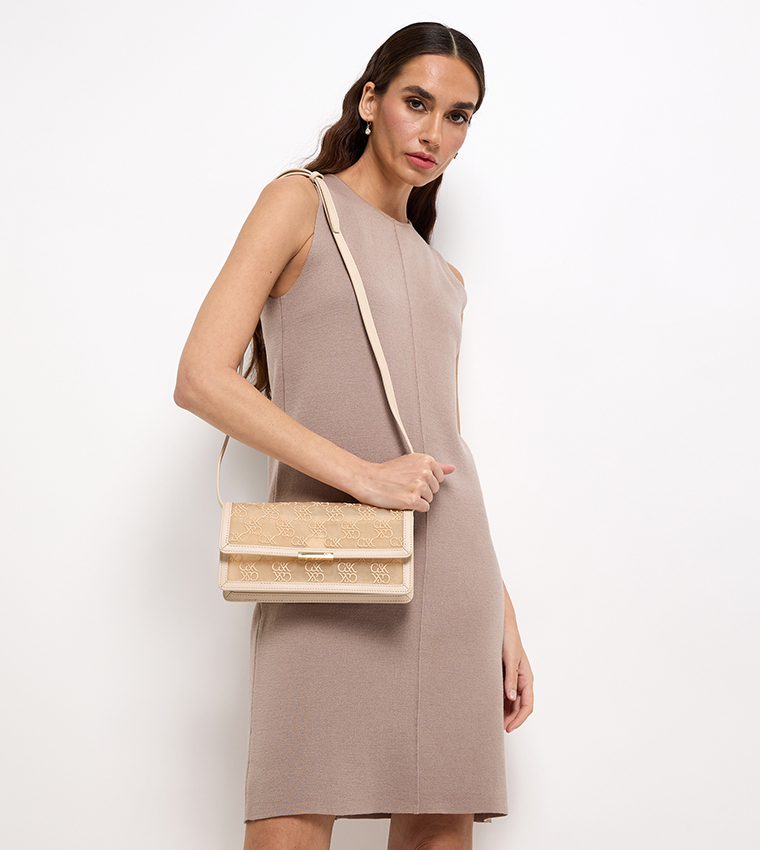 Logo Embroidered Crossbody Bag