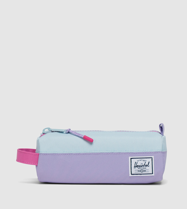 Buy Herschel Logo Detail Color Block Settlement Case In Purple