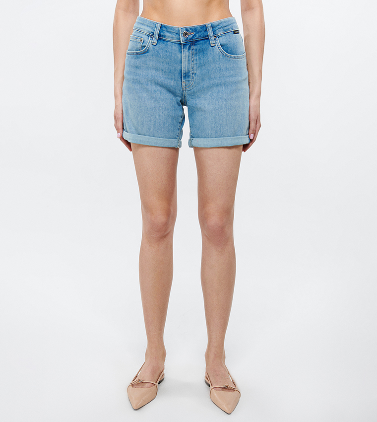 Old Navy Mid-Rise Wow Jean Shorts For Women -- 5-inch, 48% OFF