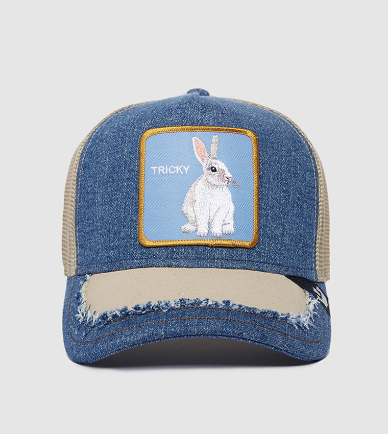 Buy Goorin Bros Silky Rabbit Appliqued Baseball Cap In Blue | 6thstreet UAE