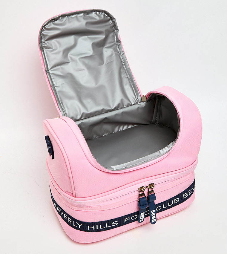 Logo Detail Zippered Lunch Bag