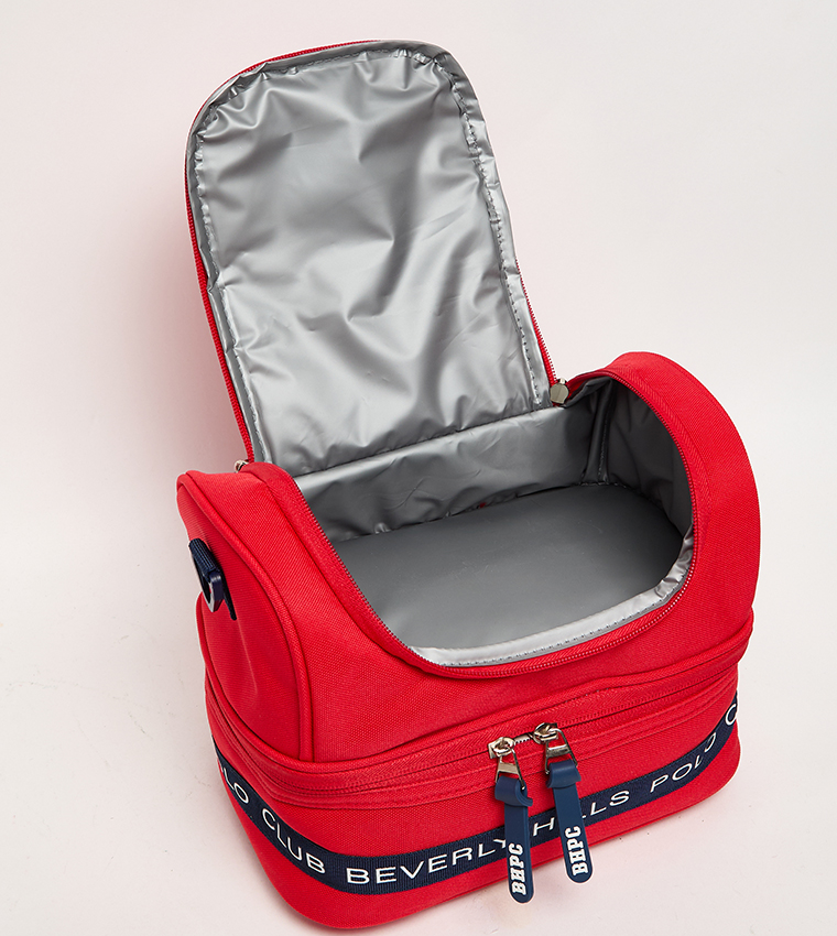 Logo Detail Zippered Lunch Bag