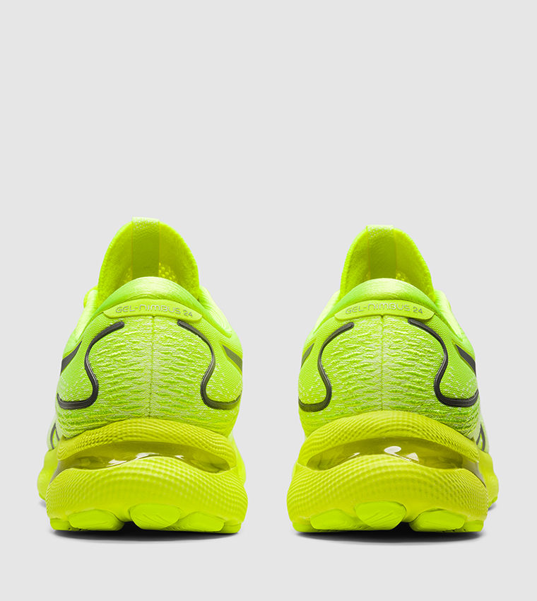 Mens neon yellow sales running shoes