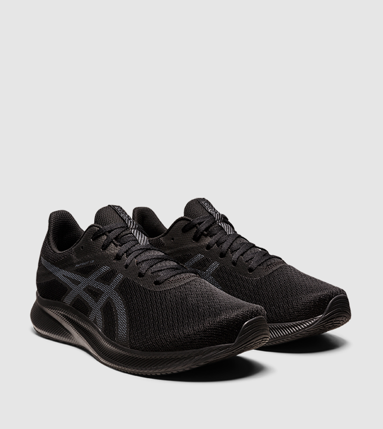 Buy Asics PATRIOT Lace Up Mesh Running Shoes In Black | 6thStreet UAE