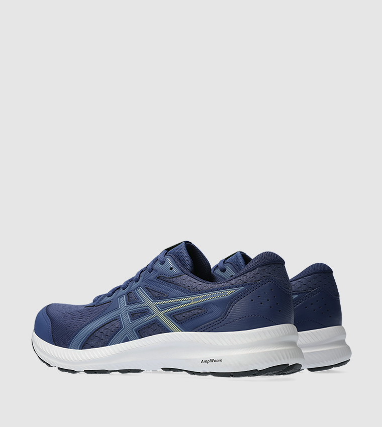 Asics navy blue running shoes best sale