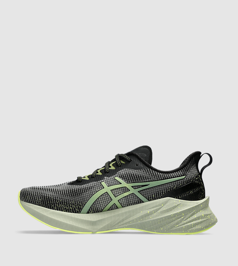 Buy Asics NOVABLAST LE Lace Up Mesh Running Shoes In Black