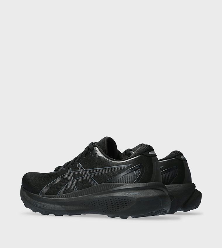 Asics mens black running shoes hotsell