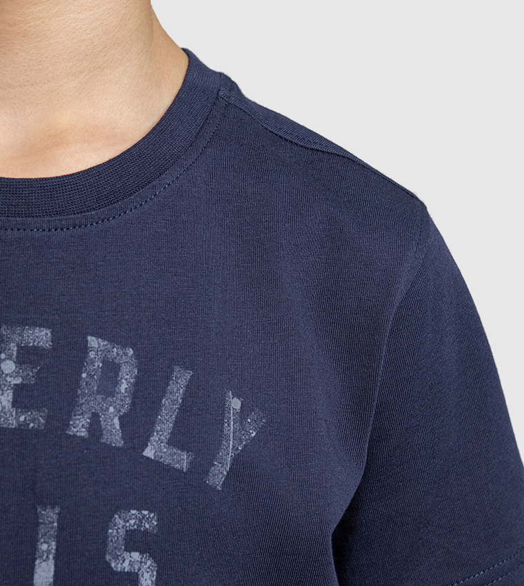 Logo Printed Crew Neck T-Shirt