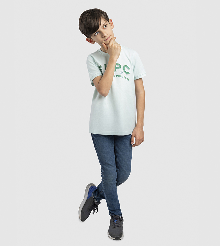 Logo Printed Crew Neck T-Shirt