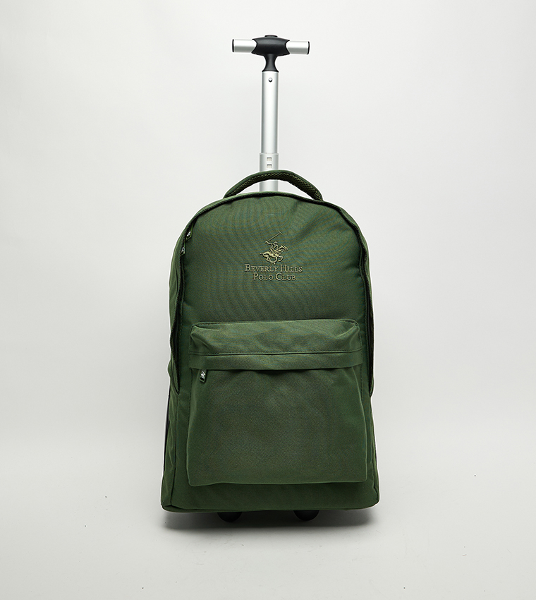 Logo Embroidered Trolley Backpack