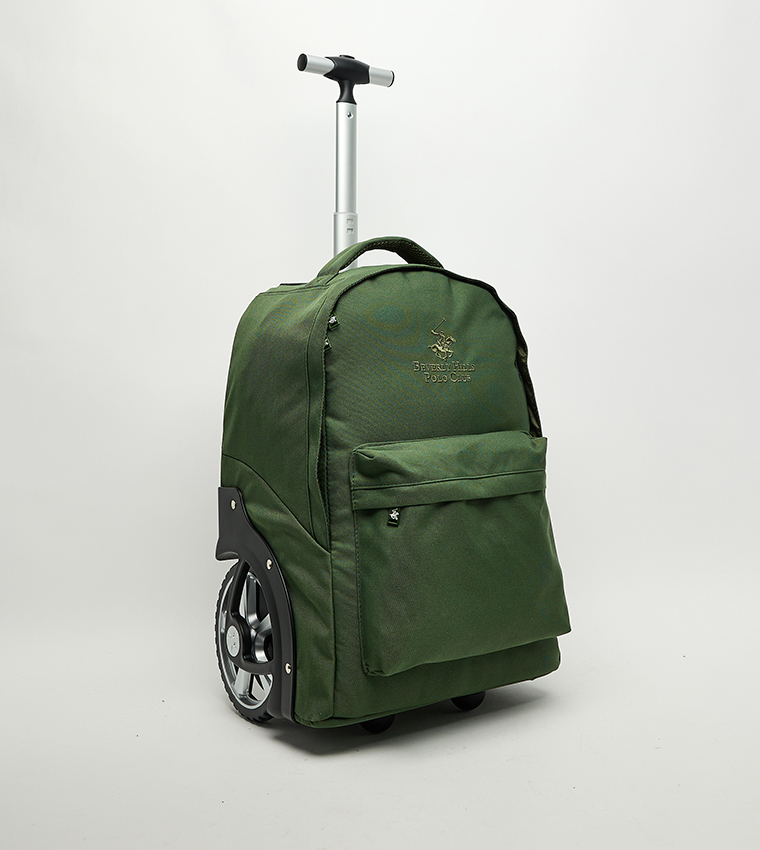Logo Embroidered Trolley Backpack