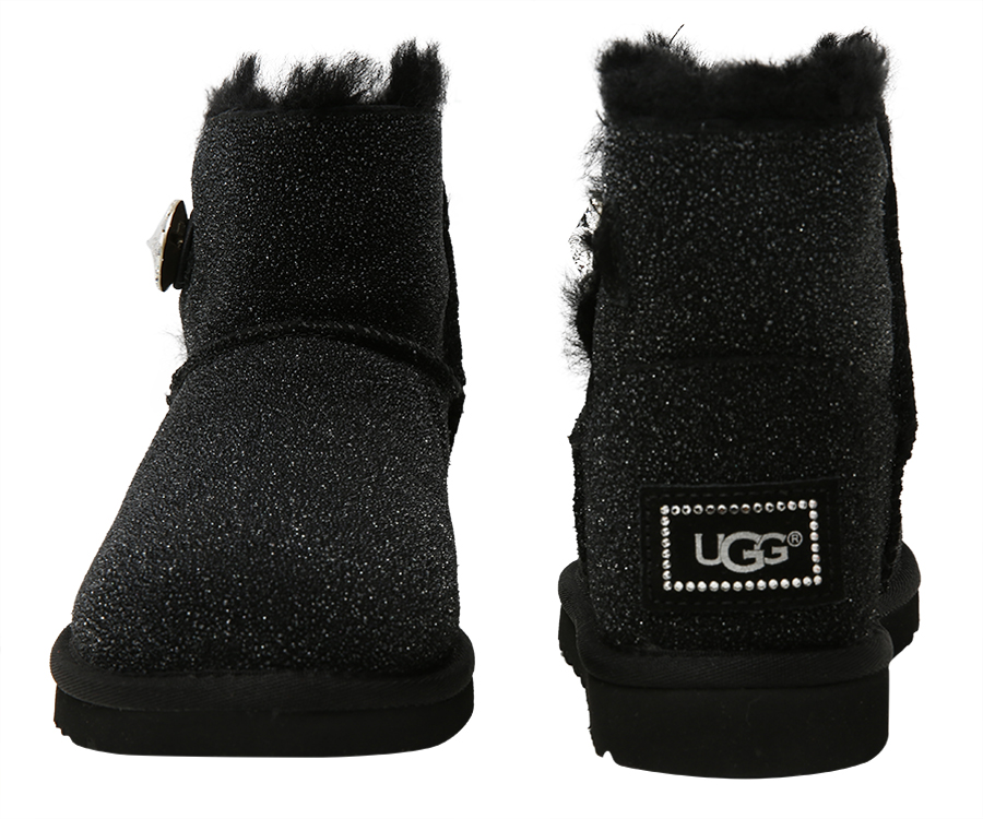 Buy Ugg Mini Bailey Button Bling Serein Boots Black In Black 6thStreet Bahrain