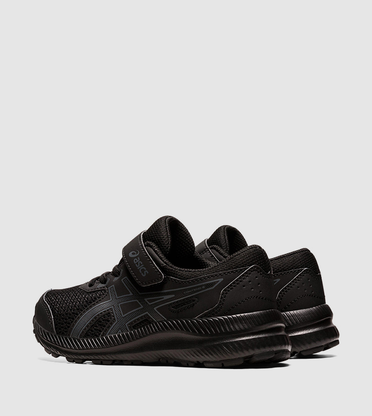 Asics kids black shoes best sale