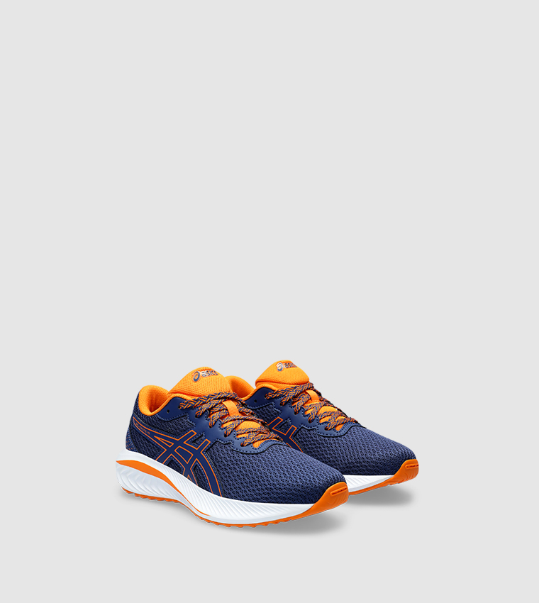 Orange and clearance blue running shoes