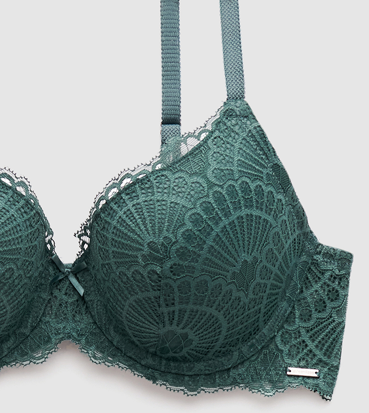 Buy La Vie En Rose Lightly Lined Bra In Green