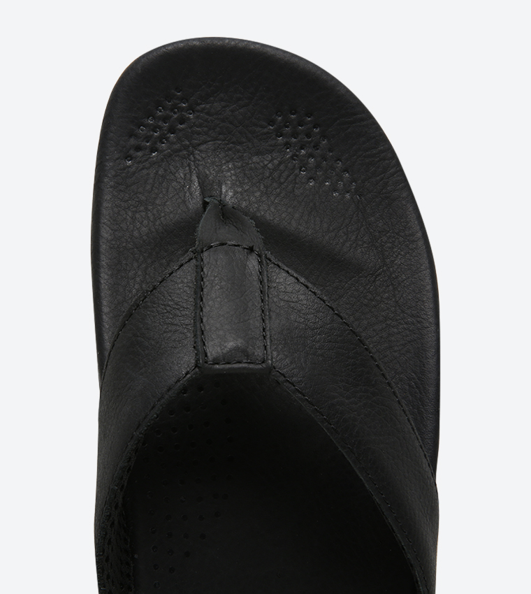 Tenoch Luxe Flip Flops - Black 1020076